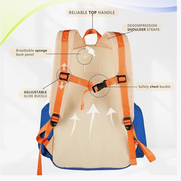 Unisex Kids Backpack School Bag NWOT - Picture 2 of 8